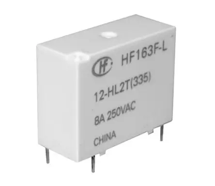 Hongfa Europe GMBH HF163F-L Leistungsrelais 24V dc Spule SPST Leiterplattenmontage 10A