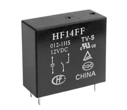 Hongfa Europe GMBH HF14FF Leistungsrelais 12V dc Spule SPST Leiterplattenmontage 10A 275 Ω 530 mW