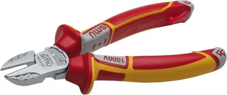 Produktfoto 1 von NWS N134 VDE 1000V zugelassen ESD-Sicherheit Seitlich Seitenschneider Höhensicher 180 mm / Backen 7mm, Schneidleistung