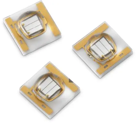 Produktfoto 1 von Würth Elektronik Oberfläche WL-SUMW 1-fach AlInGaN UV-LED UV C 395 nm / 1100 mW, Kuppelförmig, Gehäuse 3535 130 ° 2 Pin