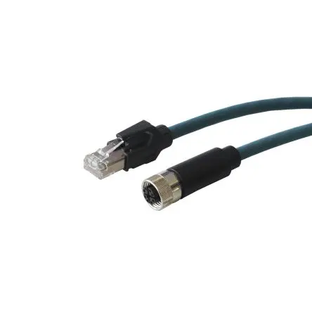 Produktfoto 1 von Bulgin PXP Cat6a Ethernet-Kabel, 1 m, Blau Ungeschirmt Ungeschirmt, Aussen ø 6.2 mm Außen-ø , Polyurethan