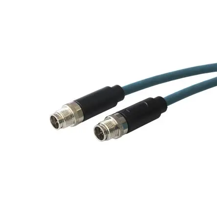 Produktfoto 1 von Bulgin PXP, 8-polig Sensor-Betätigungselementkabel, M12, Gerade Stecker 8 / M12, Gerade Buchse, Länge 1 m