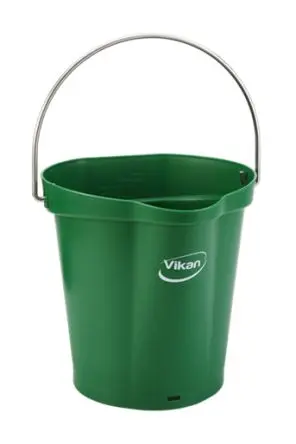 Produktfoto 1 von Vikan Kunststoff Eimer mit Henkel Grün 6L