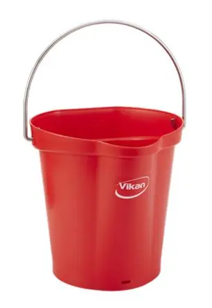 Produktfoto 1 von Vikan Kunststoff Eimer mit Henkel Rot 6L