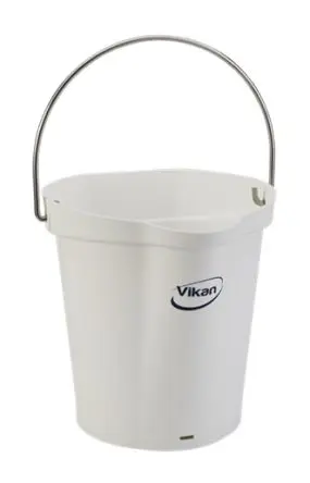 Produktfoto 1 von Vikan Kunststoff Eimer mit Henkel Weiß 6L