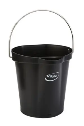 Produktfoto 1 von Vikan Kunststoff Eimer mit Henkel Schwarz 6L