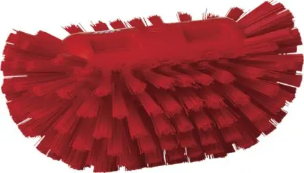 Produktfoto 1 von Vikan 205 mm Scheuerbürste Rot mit Polyester-Borsten Tankbürste, Hart, Borsten L. 40 mm Lebensmittelsicher für
