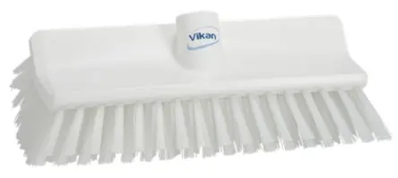 Produktfoto 1 von Vikan 150 mm Scheuerbürste mit Polyester-Borsten Weiß, Borsten L. 41 mm