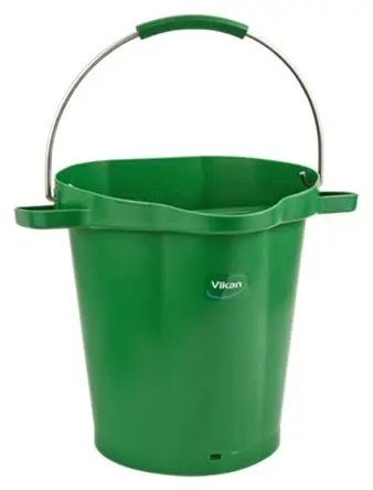 Produktfoto 1 von Vikan Kunststoff Eimer mit Henkel Grün 20L