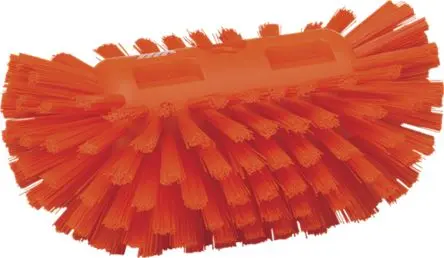 Produktfoto 1 von Vikan 205 mm Scheuerbürste Orange mit Polyester-Borsten Tankbürste, Hart, Borsten L. 40 mm Lebensmittelsicher für