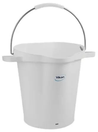 Produktfoto 1 von Vikan Kunststoff Eimer mit Henkel Weiß 20L