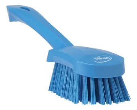 Produktfoto 1 von Vikan 270 mm Scheuerbürste Blau mit Polyester-Borsten Waschbürste, Hart Blau, Borsten L. 36 mm Lebensmittelsicher für