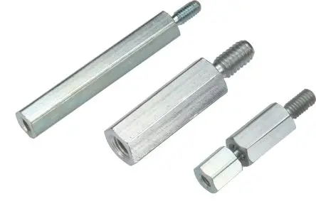 Produktfoto 1 von Wurth Elektronik Abstandhalter, Länge 40 mm, Gewindelänge 10 mm, Stahl, Sechskant M6 M6, 10 mm