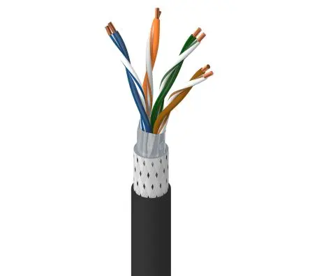 Produktfoto 1 von Belden 74001NH Cat5e Ethernet-Kabel, 305 m, Schwarz Abgeschirmt Geschirmt, Aussen ø 6.8 mm Außen-ø , Raucharm
