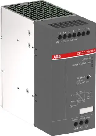 Produktfoto 1 von ABB CP-C.1 DIN-Schienen Netzteil Geschalteter Modus 300 V dc, 264V ac Wechselstrom/Gleichstrom / 10 A 24V dc DC 240 W