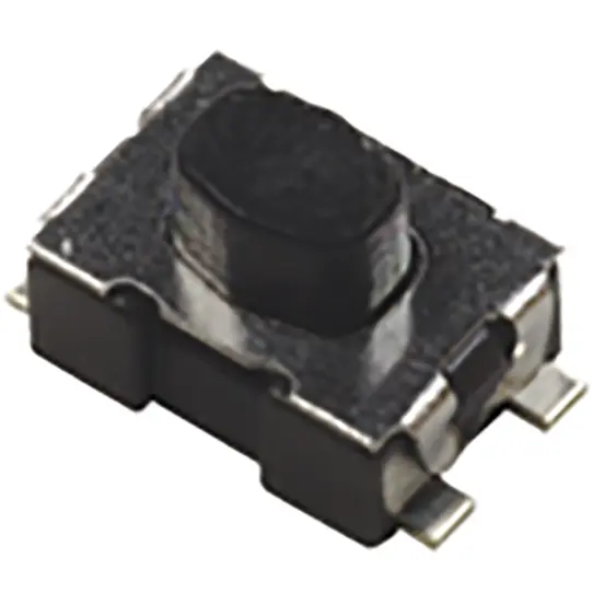 Produktfoto 1 von C & K Taster SPST, SMD 10 mA Tastend 2.5mm Oben, 4.2 x 2.2mm B. 2.2mm L. 4.2mm