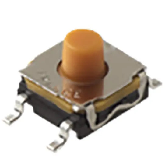 Produktfoto 1 von C & K Taster SPST 50 mA Tastend 5.2mm Oben, 6.2 x 6.2mm B. 6.2mm L. 6.2mm