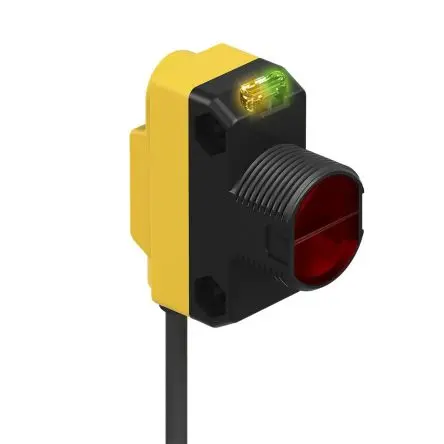 Produktfoto 1 von Banner QS18 Kubisch Optischer Sensor, Durchgangsstrahl, PnP Ausgang, Anschluss