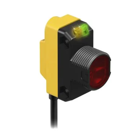 Produktfoto 1 von Banner QS18 Kubisch Optischer Sensor, Durchgangsstrahl, NPN Ausgang, Kabel