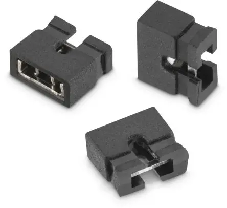 Produktfoto 1 von Wurth Elektronik WR-PHD Schwarz Jumper Buchse 2-polig, Raster 2 mm 1-reihig, Länge 4.05 mm, Jumper
