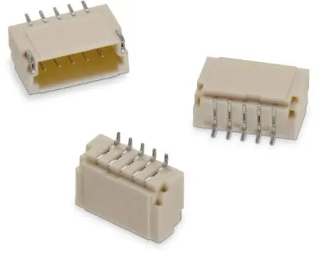 Produktfoto 1 von Wurth Elektronik WR-WTB Leiterplattenleiste Gerade, 6-polig / 1-reihig, Raster 1 mm Raster Oberfläche, Kabel-Platine,