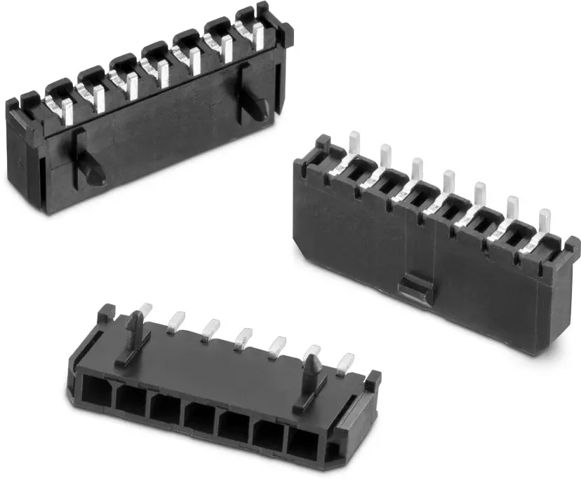 Wurth Elektronik WR-MPC3 Leiterplattenleiste gewinkelt, 2-polig / 1-reihig, Raster 3 mm Raster Oberfläche,