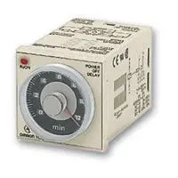Produktfoto 1 von Omron H3CR Zeitrelais, DIN-Hutschiene 24 V 24V ac, 0.05 to 12 s, 2 Kont. Multifunktion, 2-poliger Umschalter