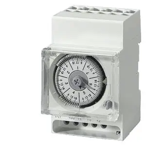 Produktfoto 1 von Siemens Analog DIN-Schienen-Zeitschaltuhr 230 V, Wöchentlich, 1-Kanal
