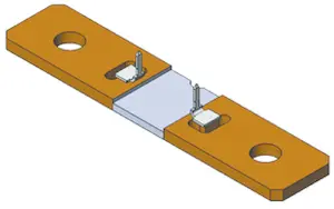 Produktfoto 1 von Vishay WSBS8518 Metallstreifen Lastwiderstand 1mΩ ±5% / 36W,  Schraubanschluss, -65°C → +170°C