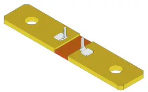 Produktfoto 1 von Vishay WSBS8518 Metallstreifen Lastwiderstand 100μΩ ±5% / 36W,  Schraubanschluss, -65°C → +170°C