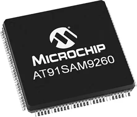 Produktfoto 1 von Microchip Mikrocontroller SAM9260 ARM 32 bit Flash Oberfläche 8kB PQFP 208-Pin 180 MHz 8 kB RAM