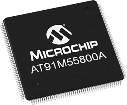 Produktfoto 1 von Microchip Mikrocontroller AT91M55800A ARM 32 bit Flash Oberfläche 8kB LQFP 176-Pin 33 MHz 8 kB RAM