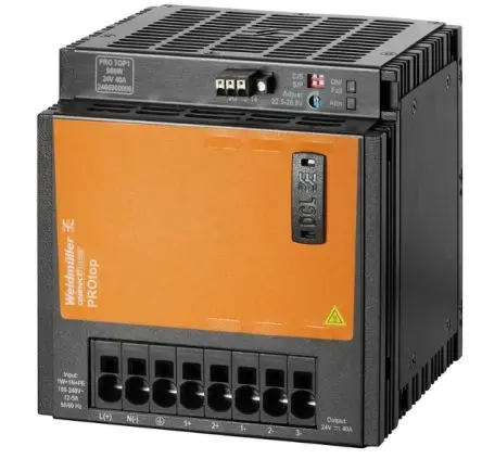 Produktfoto 1 von Weidmüller ProTOP DIN-Schienen Netzteil Geschalteter Modus 340 V dc, 277V ac Wechselstrom/Gleichstrom / 40 A 24V dc DC