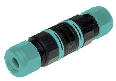 Produktfoto 1 von Techno THB Miniature Rundsteckverbinder Buchse 4-polig Buchse 17.5A Inline IP68