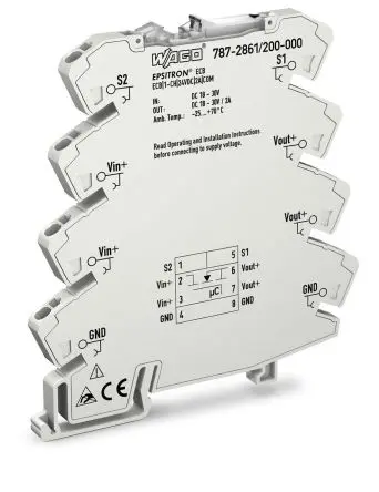 WAGO EPSITRON EPSITRON Elektronischer Schutzschalter 24V 1, 2A DIN-Hutschiene 15 A L. 94 mm x 6mm