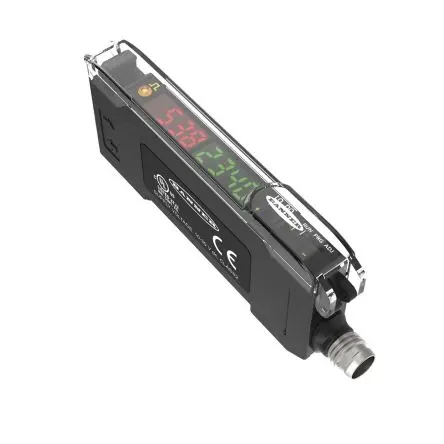 Produktfoto 1 von Banner Kunststoff, Glas PnP, Push-Pull Faseroptik Verstärker M8-Steckverbinder IO-Link IP50 5ms 30V dc Rote LED / 960 mW