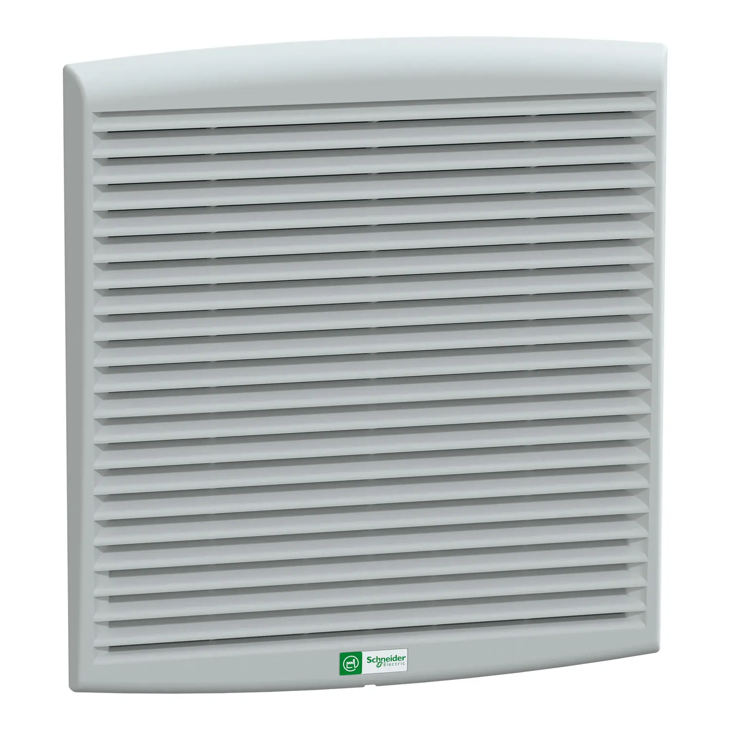 Produktfoto 1 von Schneider Electric Spritzgegossener Thermoplast Lüftungsgitter Grau 316 mm 316 mm 18 mm