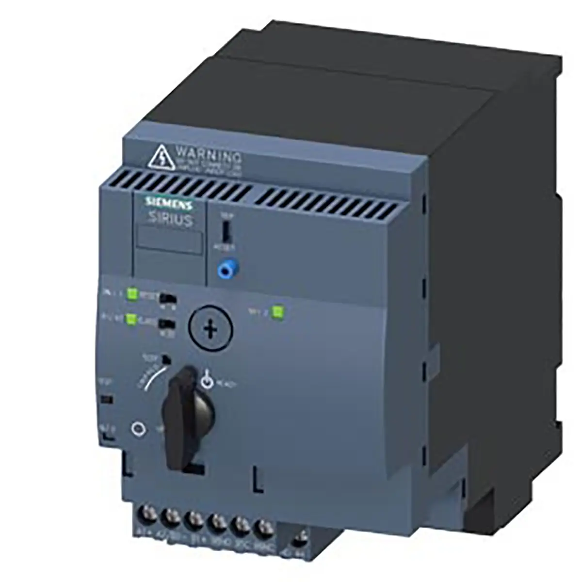 Produktfoto 1 von Siemens SIRIUS 3RA6 3RA62 Verbraucherabzweig 3-phasig 3 kW, 690 V ac / 4 A