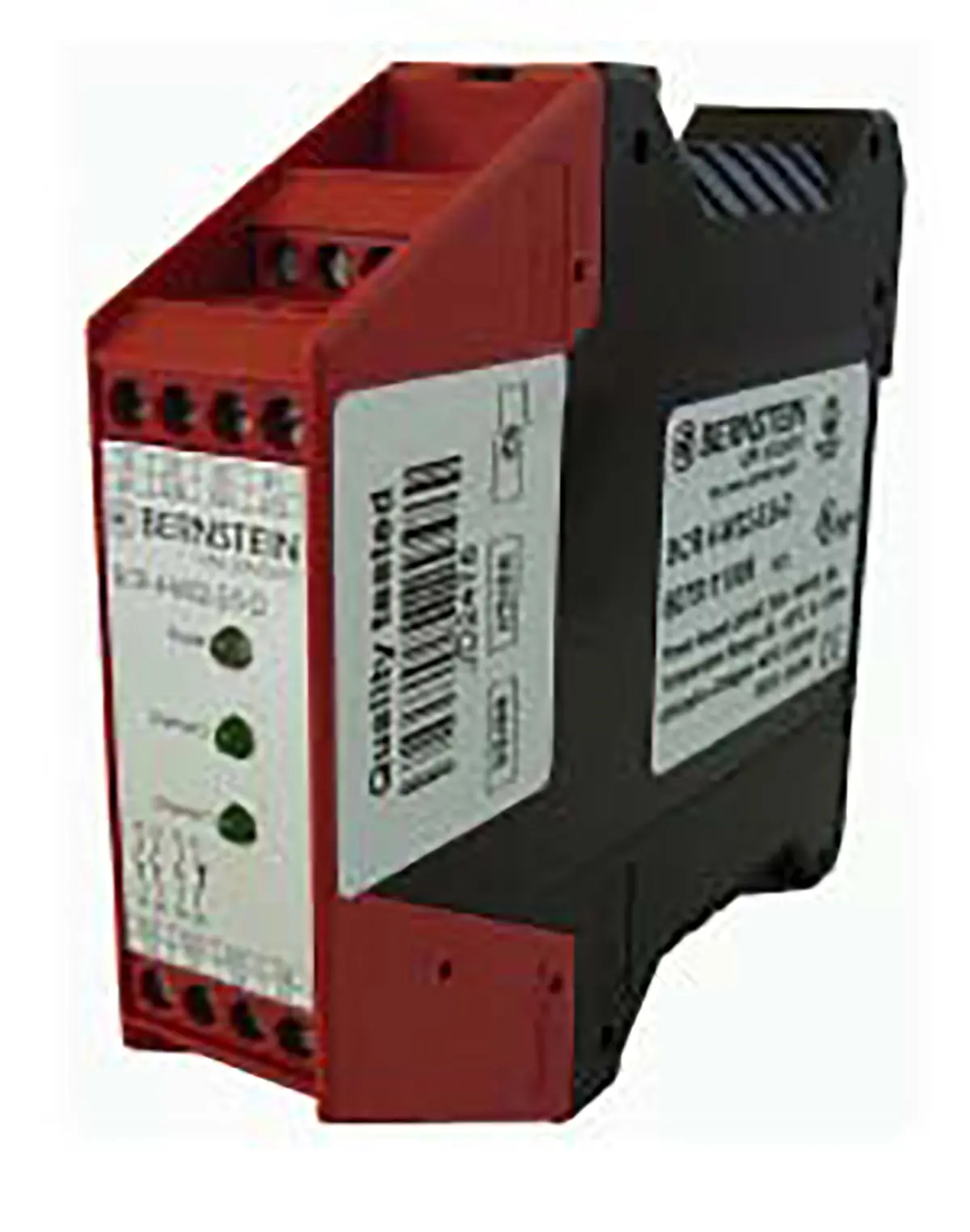 Produktfoto 1 von Bernstein AG SCR Sicherheitsrelais, 24V ac/dc, 1-Kanal, 4 Sicherheitskontakte Zweihandsteuerung, 3 Hilfsschalter