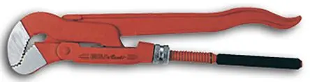 Produktfoto 1 von Ega-Master VDE 1000V zugelassen Schraubenschlüssel Rohrzange Nicht parkend, Metall Griff, Backenweite 50.8 mm, / Länge