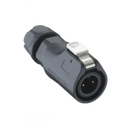 Lumberg 0250 12 Rundsteckverbinder Stecker 4-polig Stecker 5A Kabel IP67