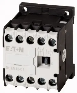 Produktfoto 1 von Eaton DILEM Schütz 230 V ac-Spule, 3-polig, 400V ac / 12 A 230 V ac 5.5 kW 1 Öffner Motorsteuerung, Widerstandsbelastung