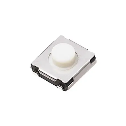Produktfoto 1 von Panasonic Taster SPST Druckplatte, Lötanschluss 10 μA, 20mA Tastend 0.2 mm Weiß Oberfläche B. 1.8mm L. 6.5 mm