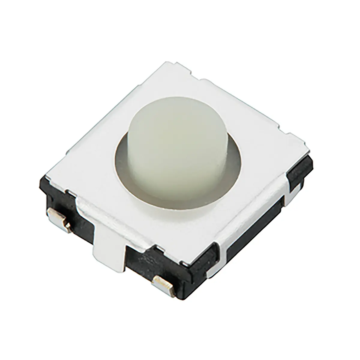 Produktfoto 1 von Panasonic Taster SPST, Lötanschluss 10 μA → 20 mA Tastend 1.3mm Druckplatte Weiß, 6.5 x 1.8mm B. 1.8mm L. 6.5mm