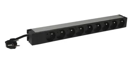 Produktfoto 1 von Legrand LCS³ Typ E Steckdose und Stromverteilung, 9-fach 16A Typ E, 3m Kabel, 230V
