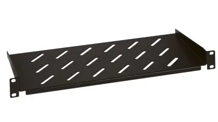 Produktfoto 1 von Legrand Linkeo 2 U Feste Ablage Schwarz 15kg Belüftet, 435mm x 200 mm x 200 mm