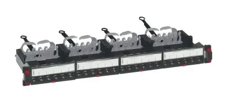 Produktfoto 1 von Legrand LCS³ Serie RJ-Rangierfeld Kat. 6 24 Anschl. RJ45 FTP, 1 U, Blau