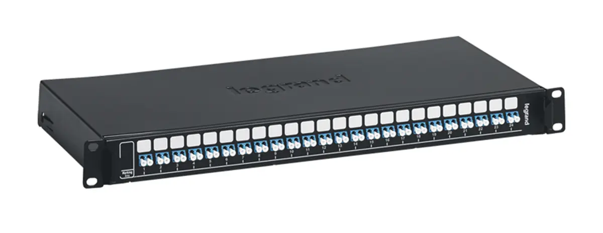 Produktfoto 1 von Legrand LWL-Rangierfeld LC Duplex für 24 Port 24 Gleitend