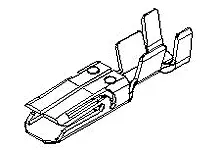 Produktfoto 1 von Molex 94518 Kfz-Anschlussklemme Buchse, Crimp-Anschlussklemme, Crimpbefestigung, Messing Zinn-beschichtet