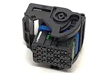 Produktfoto 1 von Molex 64319 Kfz-Steckverbinder, Kabel, Crimp-Gehäuse, Crimpbefestigung, Buchse, 32-polig, Blau / 4-reihig